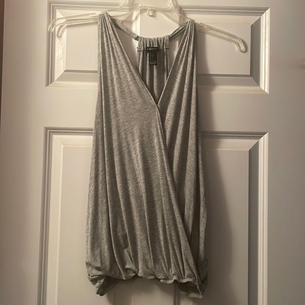 Forever 21 Grey Surplus Tank